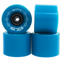 Kolieska na Penny board NEON BLUE 60 x 45mm 85A, sada 4ks, s ložisky