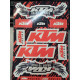 Nálepky KTM Racing -  formát A5