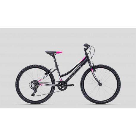 Bicykel CTM MONY "24" ( matná čierna/ružová) 2022