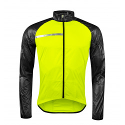 bunda FORCE WINDPRO neprofuk, fluo-černá 3XL