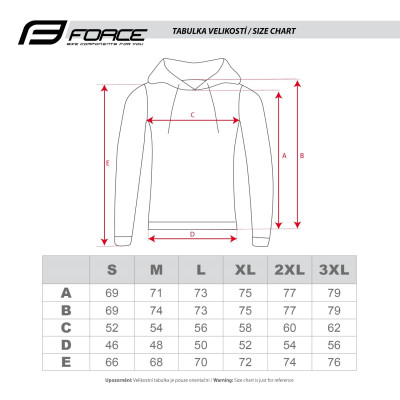 mikina FORCE COMFY přes hlavu s kapucou  čierna XL