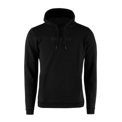 mikina FORCE COMFY přes hlavu s kapucou , čierná XXL