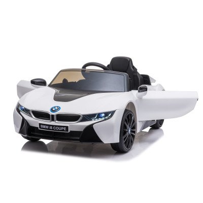Detské elektrické auto BMW i8 Coupe biele