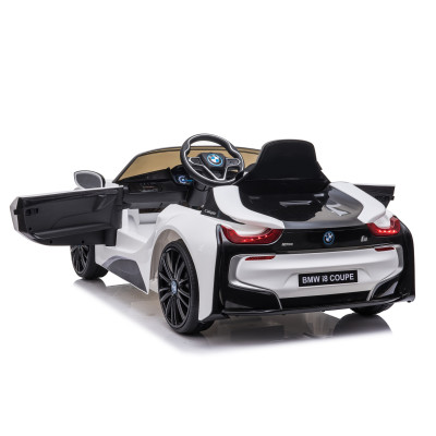 Detské elektrické auto BMW i8 Coupe biele