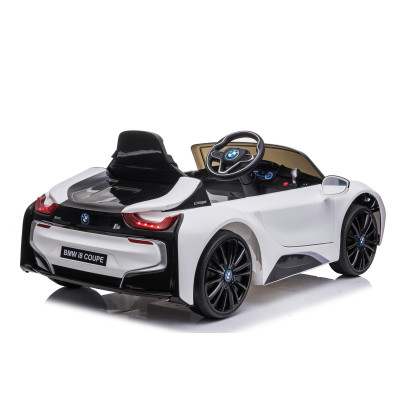 Detské elektrické auto BMW i8 Coupe biele