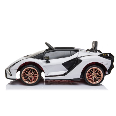 Detské elektrické auto Lamborghini Sian biele