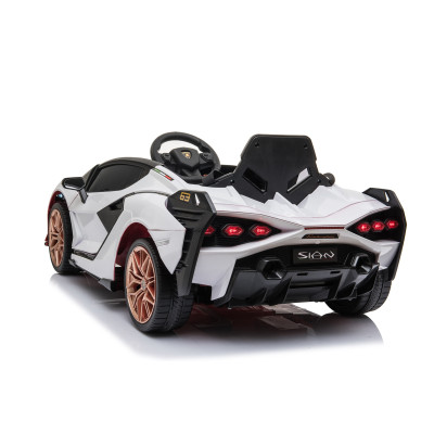Detské elektrické auto Lamborghini Sian biele