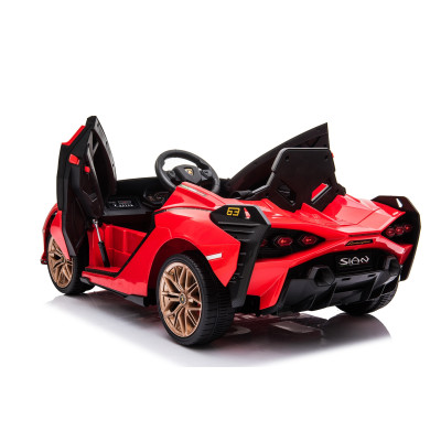 Detské elektrické auto Lamborghini Sian červené