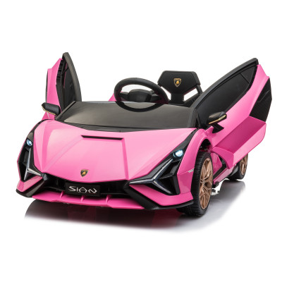 Detské elektrické auto Lamborghini Sian ružové