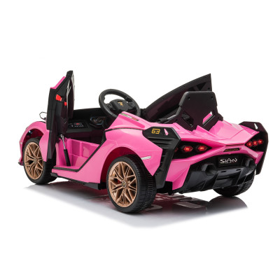Detské elektrické auto Lamborghini Sian ružové