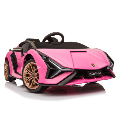 Detské elektrické auto Lamborghini Sian ružové