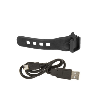 Svetlo zadné 16 červených LED, 65 Lm 3F, USB nabíj