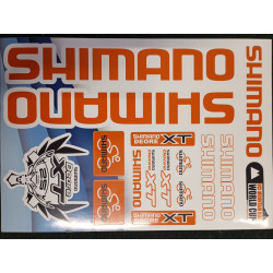 Nálepky SHIMANO A4 oranžové