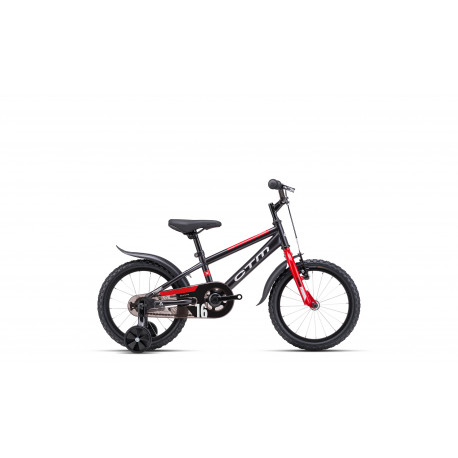 Detský bicykel CTM TOMMY "16" matná šedá/ limetková 2024