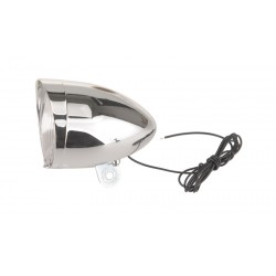 Osvetlenie predné na dynamo 6V/02.4W, strieborné, OEM