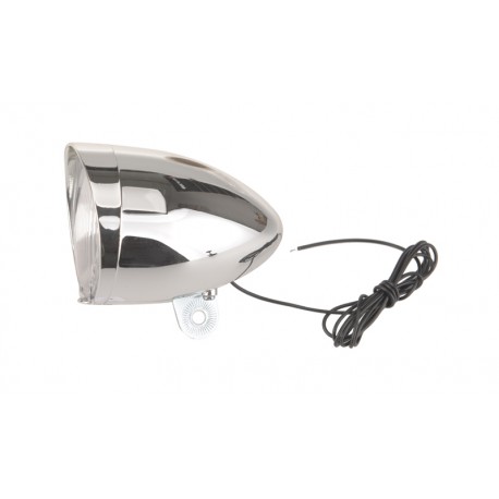 Osvetlenie predné na dynamo 6V/02.4W, strieborné, OEM