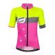 Detský dres F KID SQUARE fluo-ružový 154-164 cm