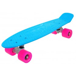 Penny board 22" SULOV NEON SPEEDWAY sv.modrý-růžový